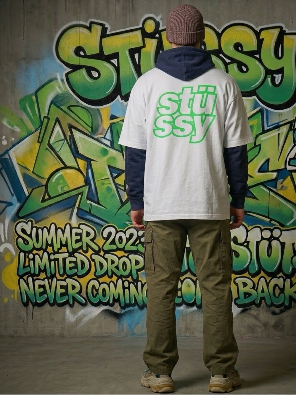 🆕 STUSSY T shirt NWT XL “ Stüssy Stacked T “ deadstock limited release exclusive